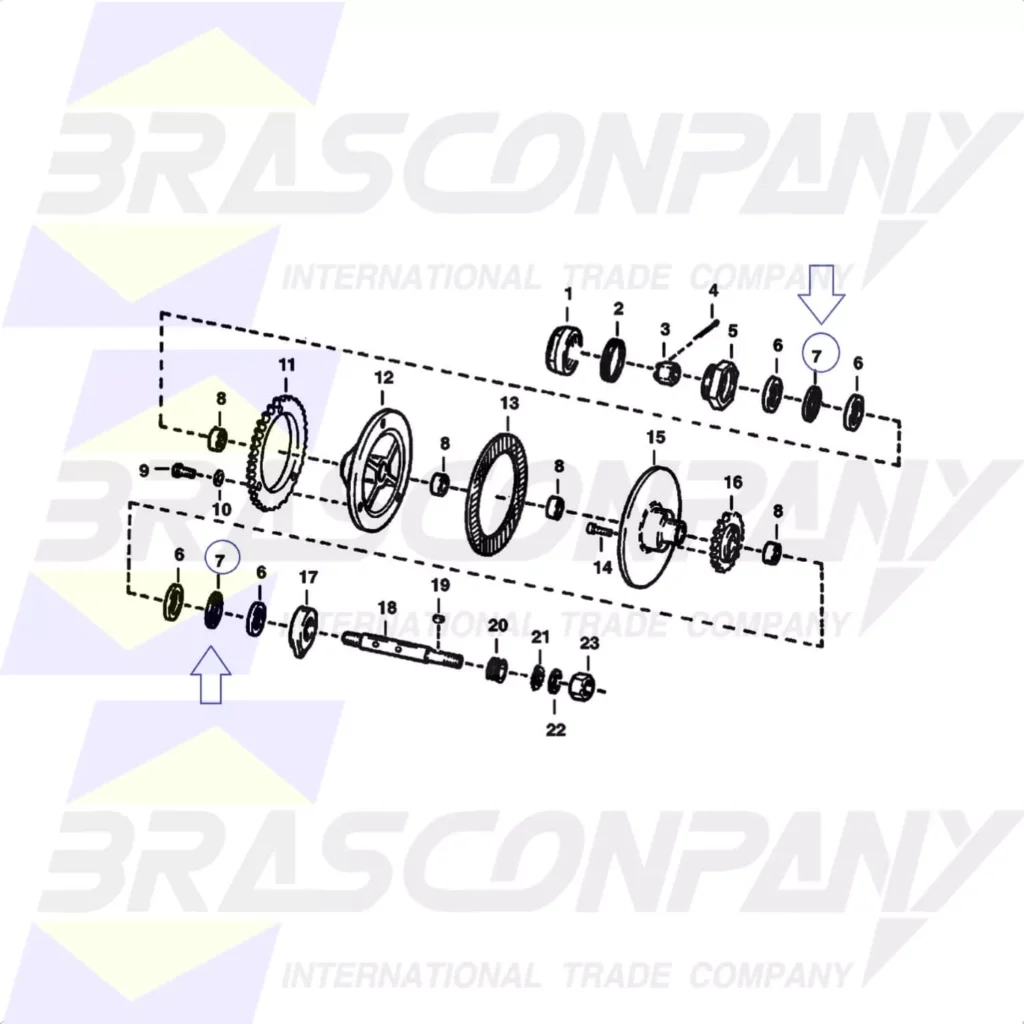 Aplicação do rolamento 6519100 em minicarregadeira Bobcat 711 e M711